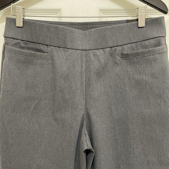 Alfred Dunner Allure Pants Gray Slimming Stretch Trousers Modern Fit Women's 8 P - Picture 5 of 11